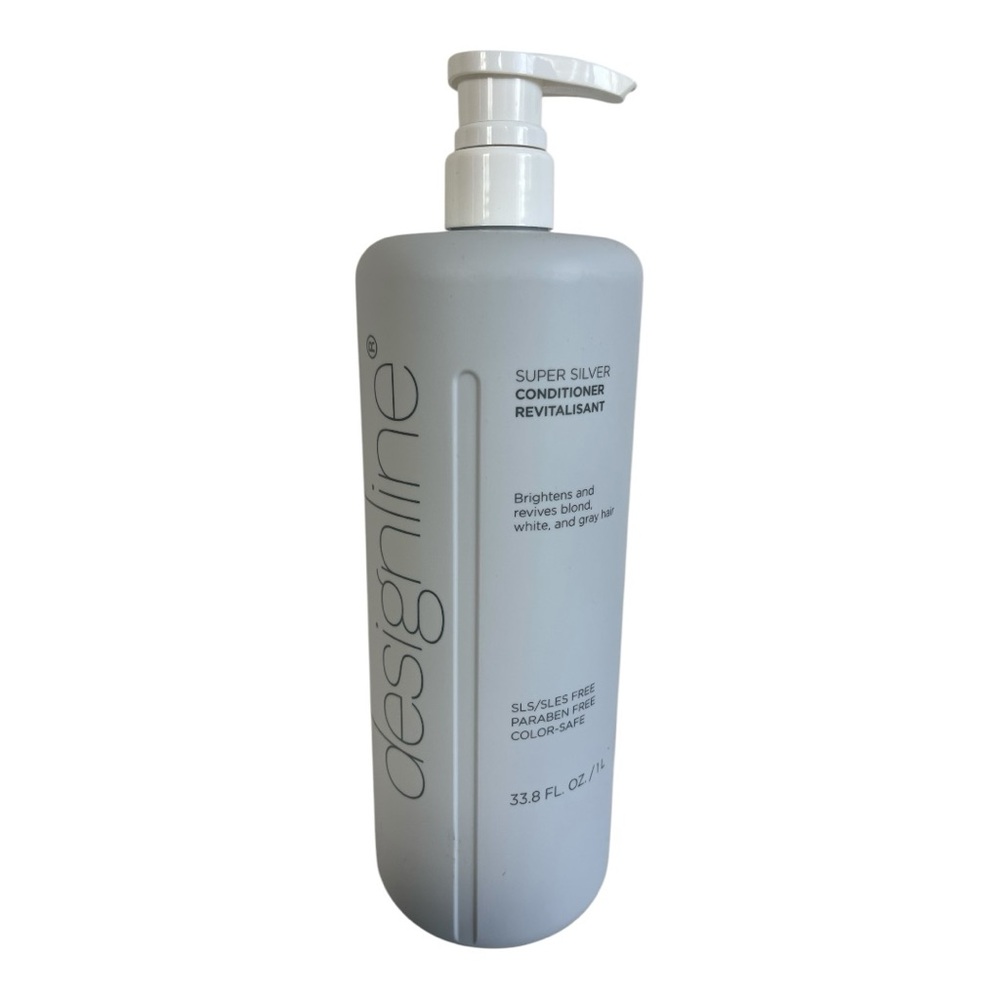 designline Super Silver Conditioner 33.8 fl oz Gray Silver Hair Pump New